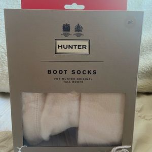 Hunter Original Tall Boot Socks - White NWT